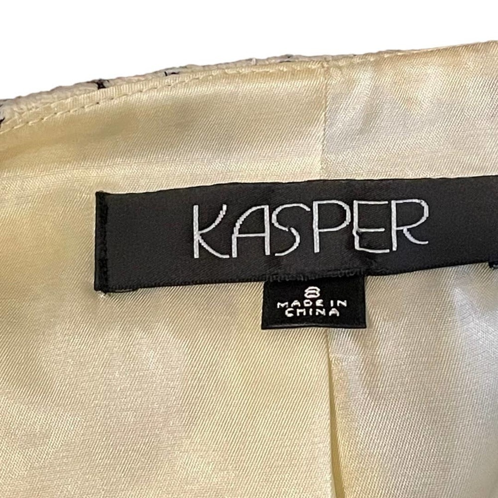 Kasper Classic Tweed Professional Blazer 3/4 Sleeve Sz 8 - Picture 5 of 8